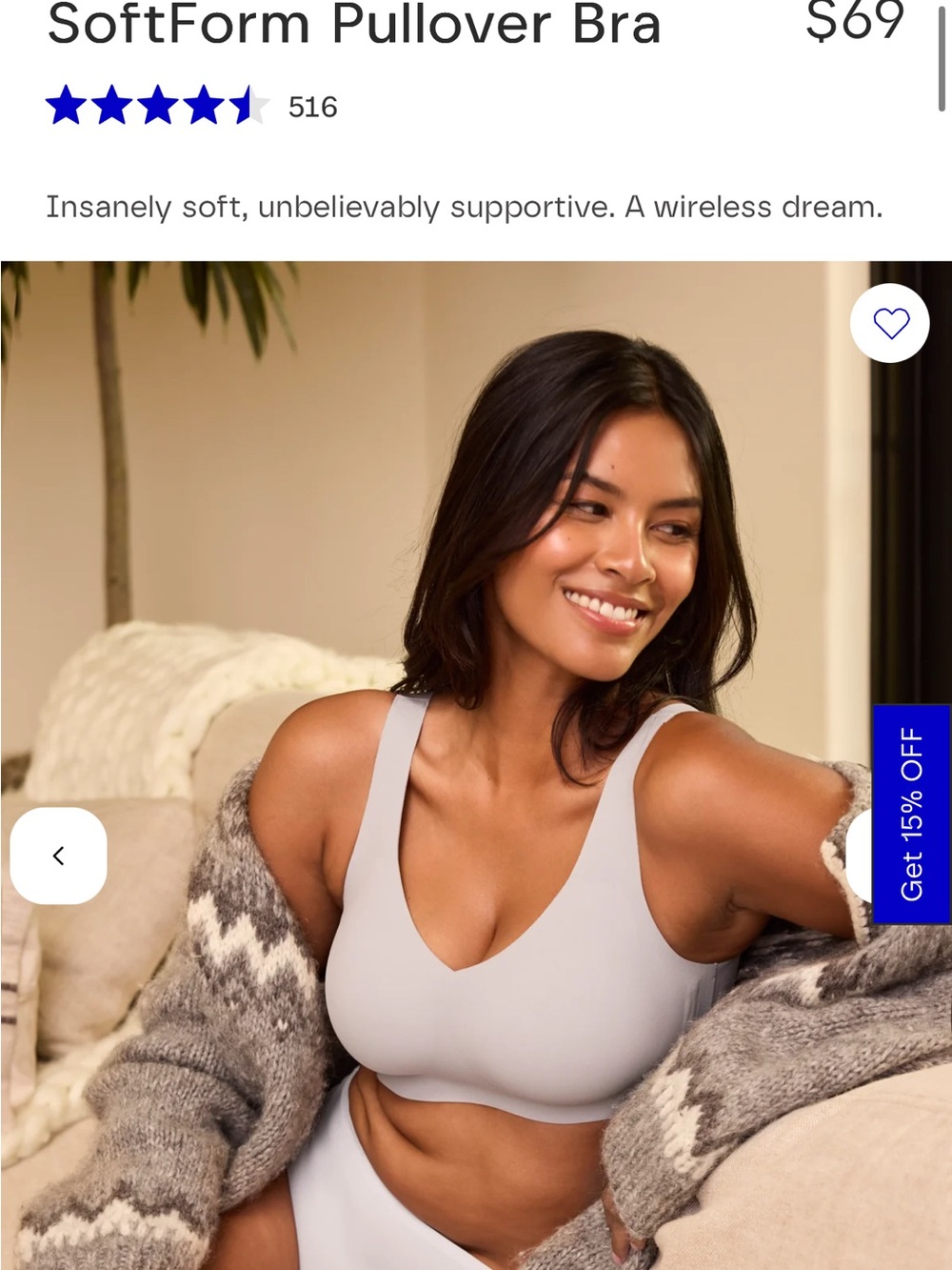 HONEYLOVE SoftForm Pullover Bra - NWOT